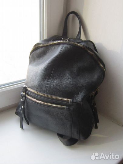 Сумка рюкзак натуральная кожа унисекс
