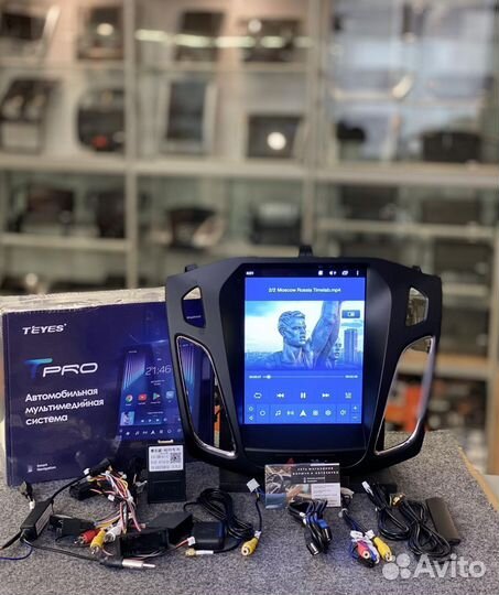 Магнитола Ford Focus 3 2011 - 2021 Tesla style