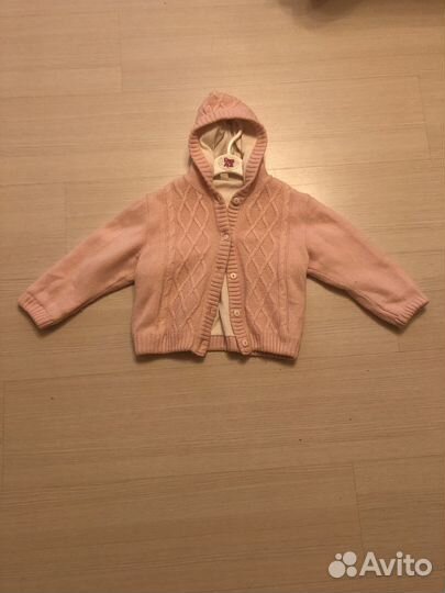 Кофта кардиган на хлопковой подкладке