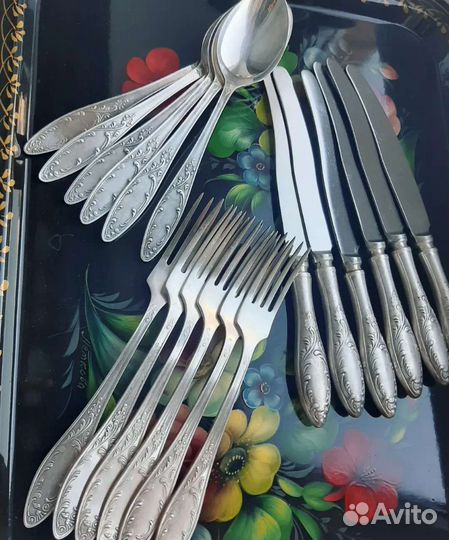Вилки, ложки, ножи Мельхиор СССР