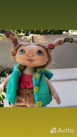 Кукла текстильная игровая.Ручная работа