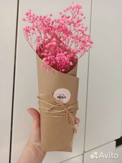 Букетик из стабилизированной гипсофилы