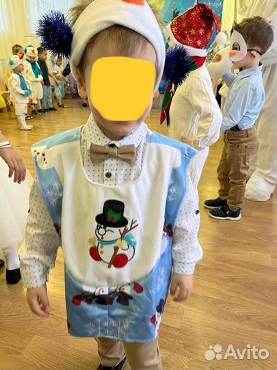 Костюм снеговика 3-5лет