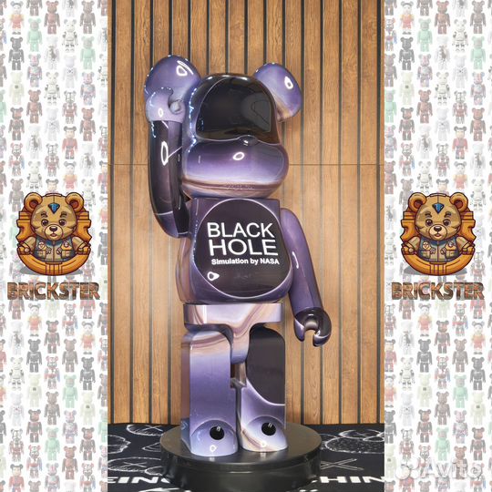 Bearbrick Black Hole 1000% 70см