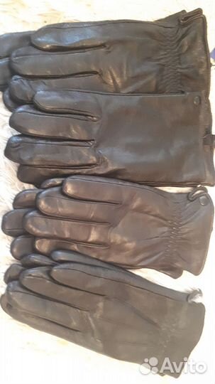 Перчатки женские кожаные