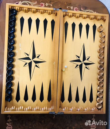 Нарды деревянные резные