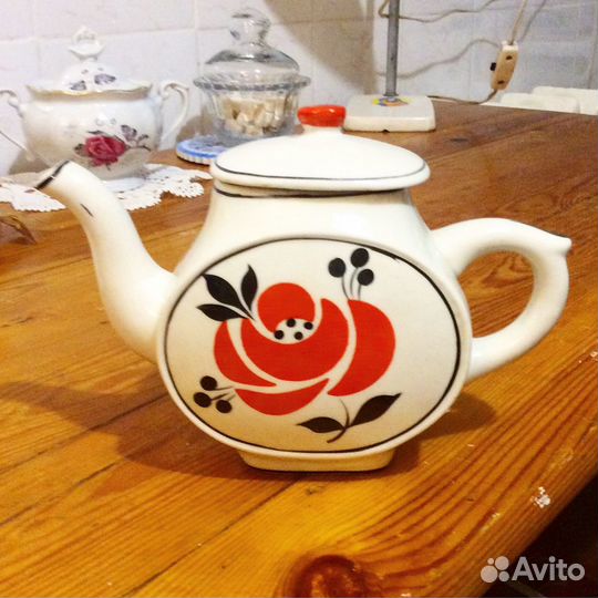 Гжель. Чайник СССР