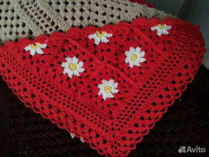 Бандана из конопли, Косынка вязаная