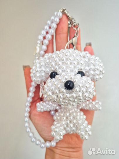 Брелок на сумку собачка