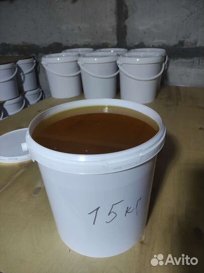 Мед цветочный в ведрах 15 кг