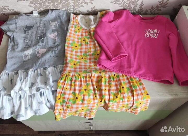Вещи пакетом р.80-110 для девочки