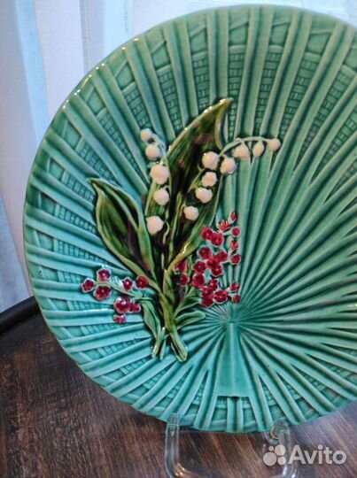 Блюдо Майолика SMF. Ландыши