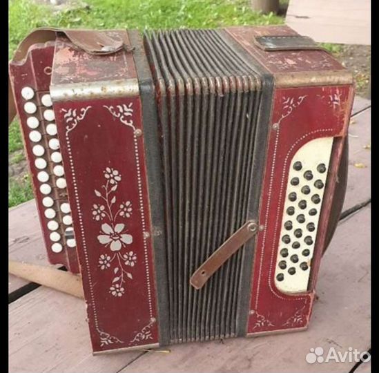 Рисунок наклейка Тула гармонь дерево ассортимент