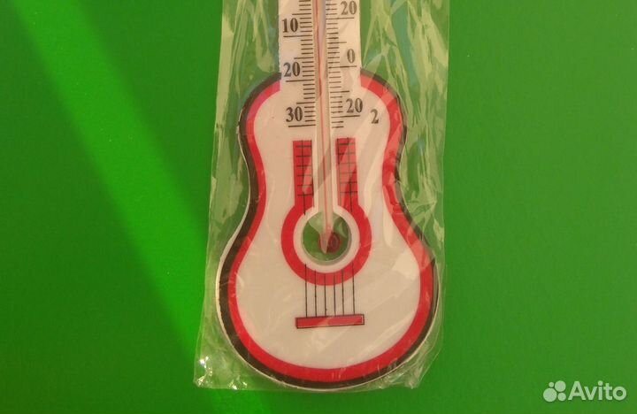Термометр Гитара комнатный/уличный 21 см