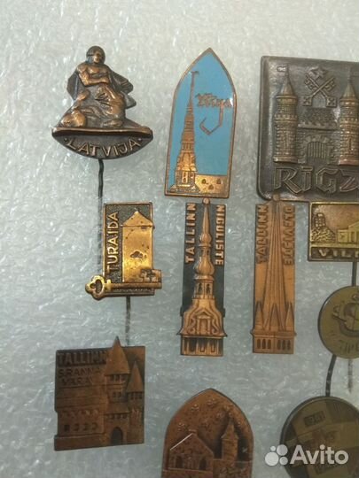 Прибалтика коллекция тяжёлых значков СССР