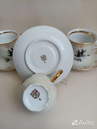 Кофейная пара фарфор Moritz Zdekauer Чехия