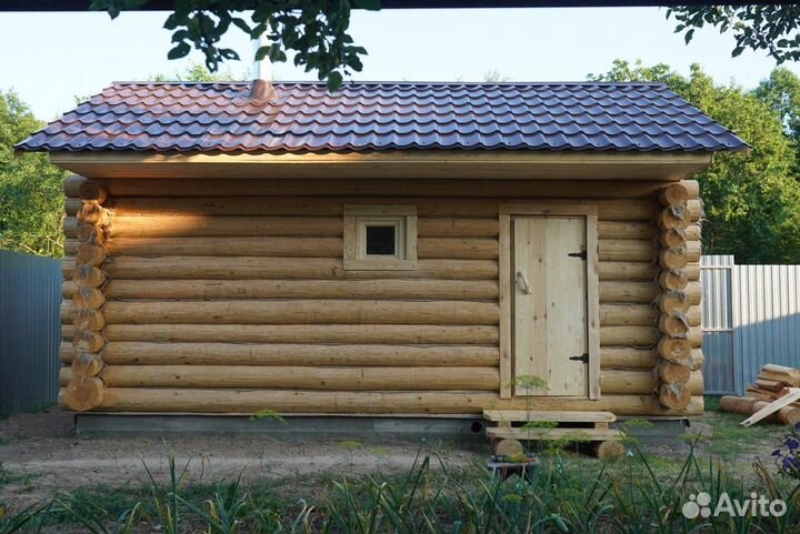 Баня из бревна под ключ (Ручная рубка, сруб)