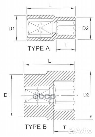 Головка торцевая 6гр. 1/2 16мм n4016 Licota