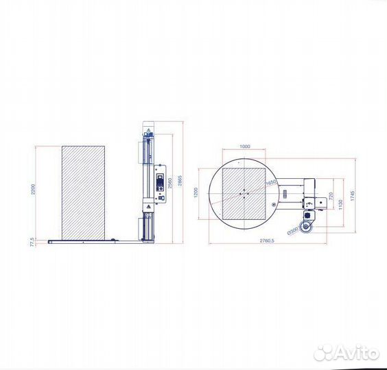 Паллетоупаковщик masterplat plus freezer