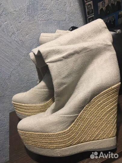 Сапоги льняные,женские лето осень