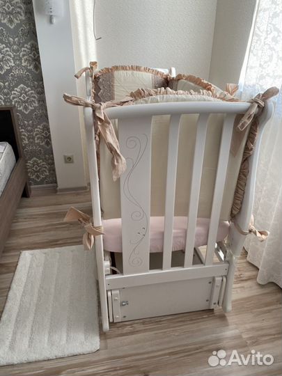 Детская кроватка Gandylyan Моника (белая)