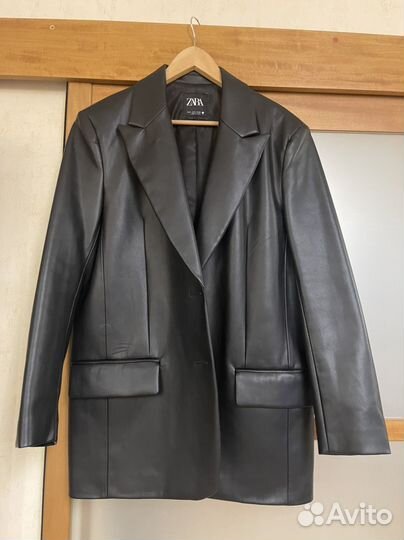 Пиджак кожаный Zara