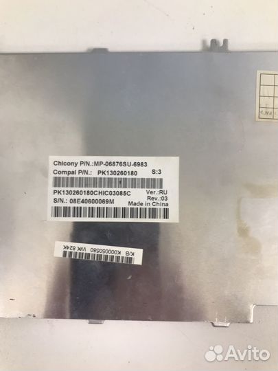 Клавиатура для ноутбука Toshiba L505