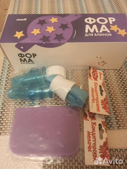 Шпатель, мешок кондитерский,форма для блинов