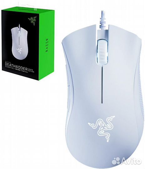 Игровая мышь razer deathadder essential white