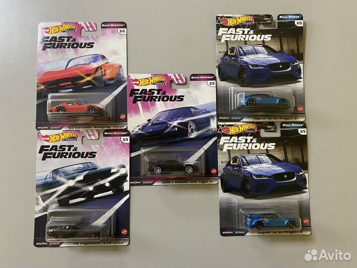 Hot Wheels Fast and Furious модели