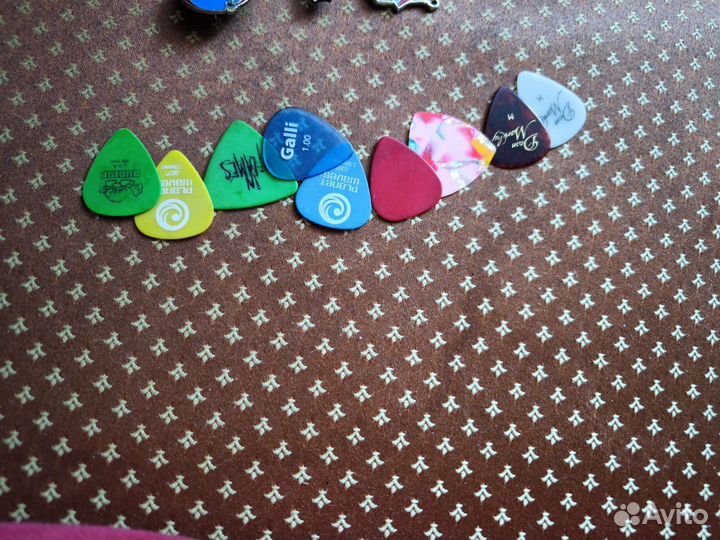 Медиатор mediator in flames dean markley + значки