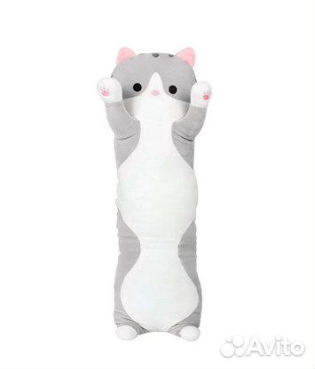 Кот Батон. Мягкая игрушка подушка длинный 100 см
