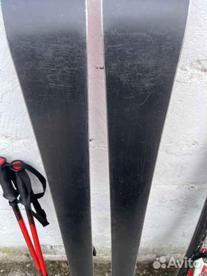 Горные лыжи, ботинки, палки