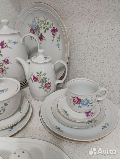 Набор столовой посуды гдр Кахла