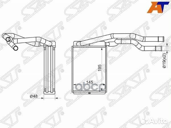 Радиатор отопителя салона ford fusion/fiesta 02