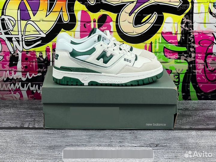 Кроссовки New Balance 550 White Green (36-45)