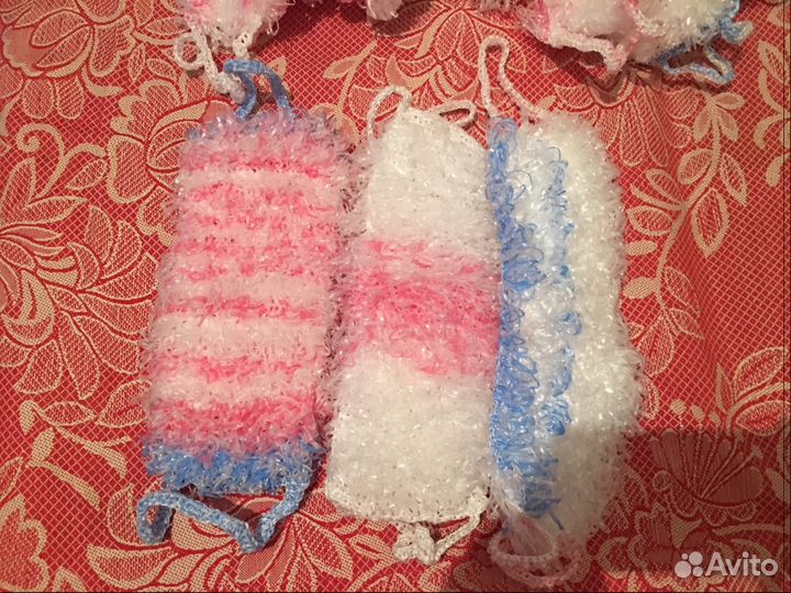 Мочалки ручной вязки