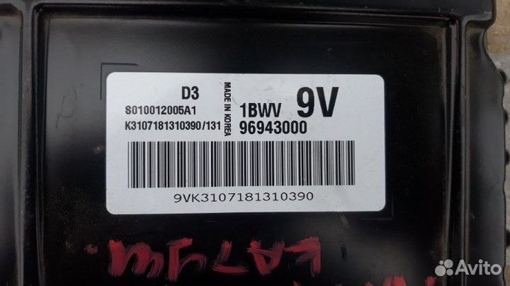 Блок управления двигателем Daewoo Matiz klya F8CV