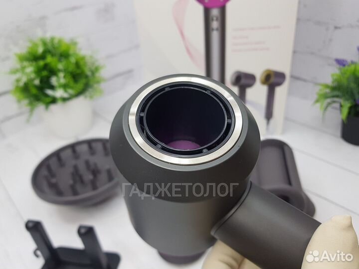 Фен Super Hair Dryer (Dyson Super Sonic) 5 насадок
