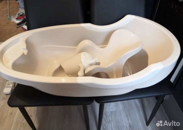 Бу Набор для купания ванночка, горка и ковш