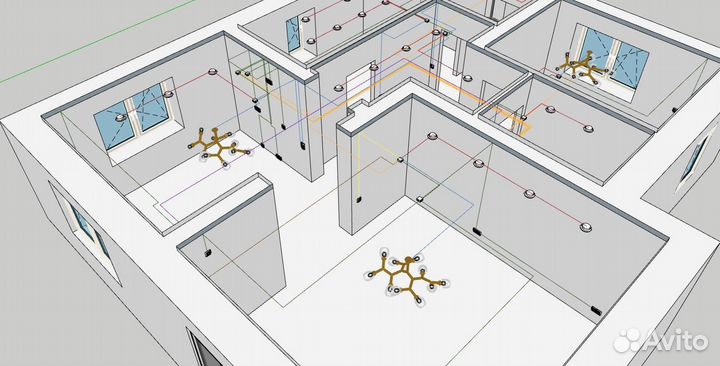 Проектирование электроснабжения 3D