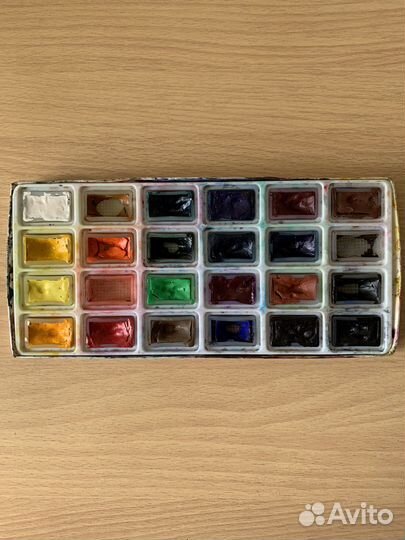 Акварельные краски сонет 24 цвета