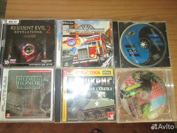 Диски с играми для sony playstation 1 и рс