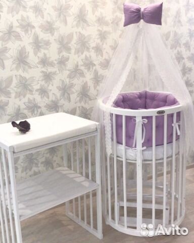 Детская кровать трансформер из массива бука