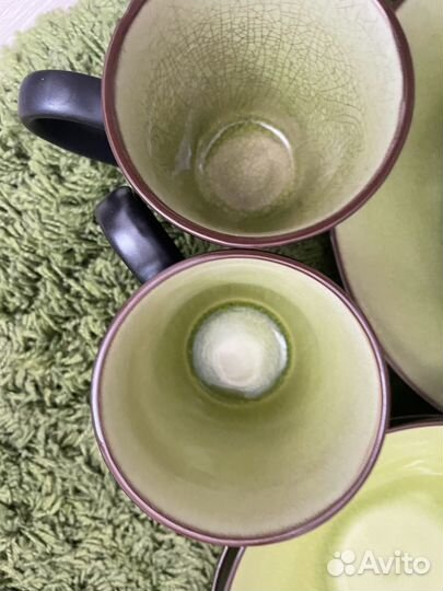 Набор посуды на 2 человека с кракелюром