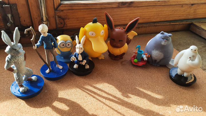 Фигурки на топперах Марвел, Бургер Кинг, Муми