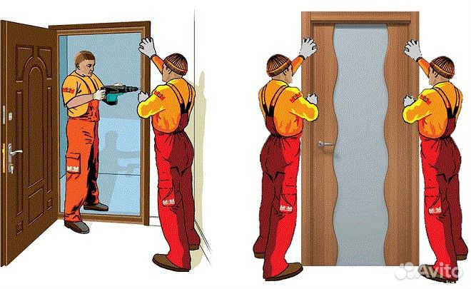 Установка дверей