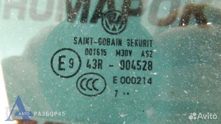 Стекло двери задней левой для Volkswagen Jetta 5