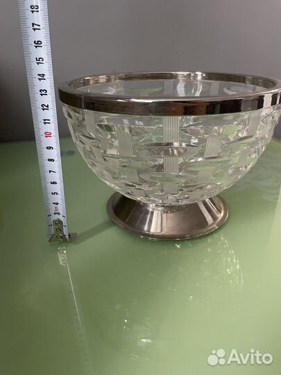 Ваза для фруктов на ножке СССР