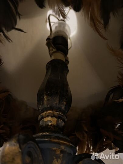 Лампа настольная бронза